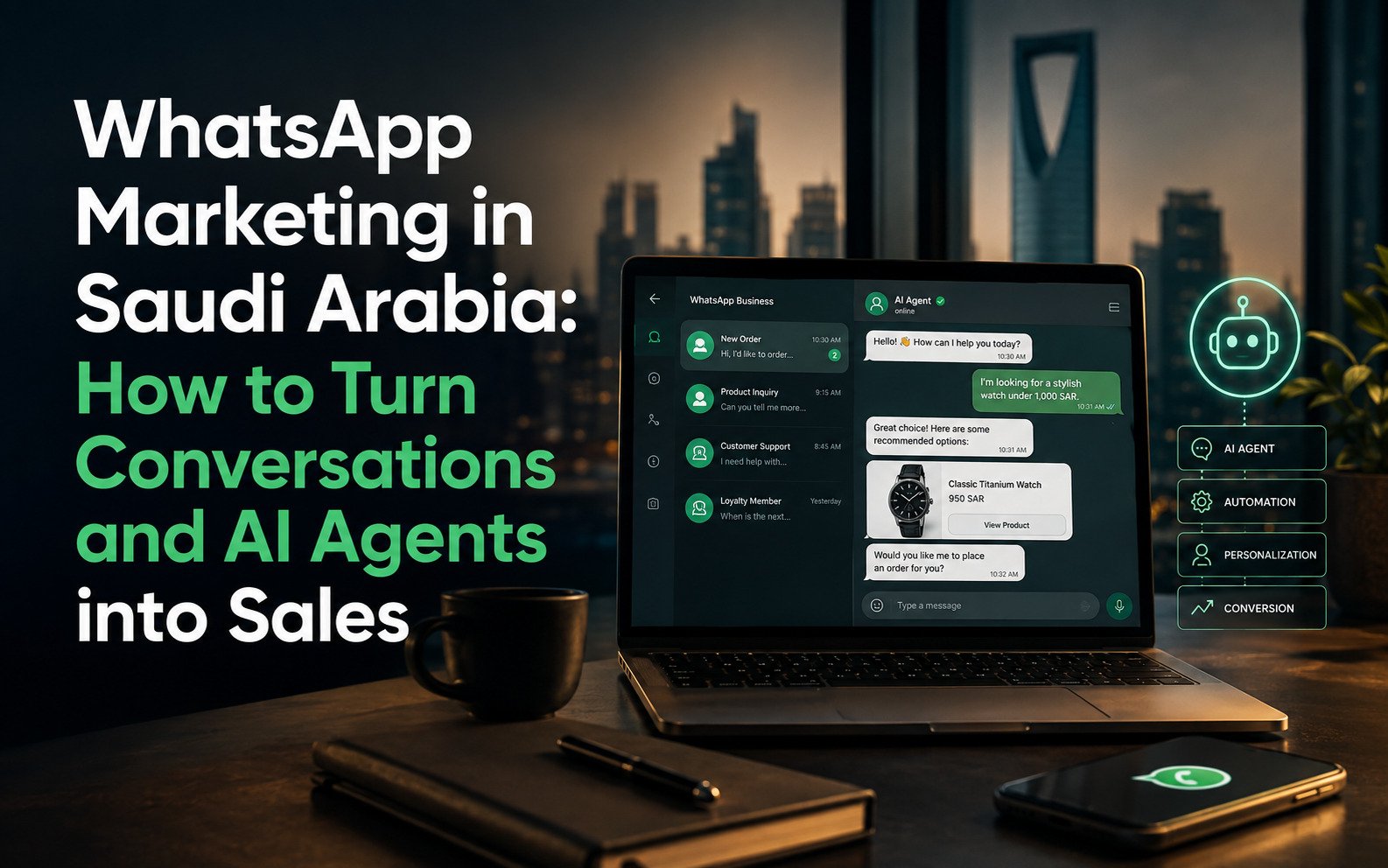 WhatsApp Marketing in Saudi Arabia: How to Turn Conversations and AI Agents into Sales