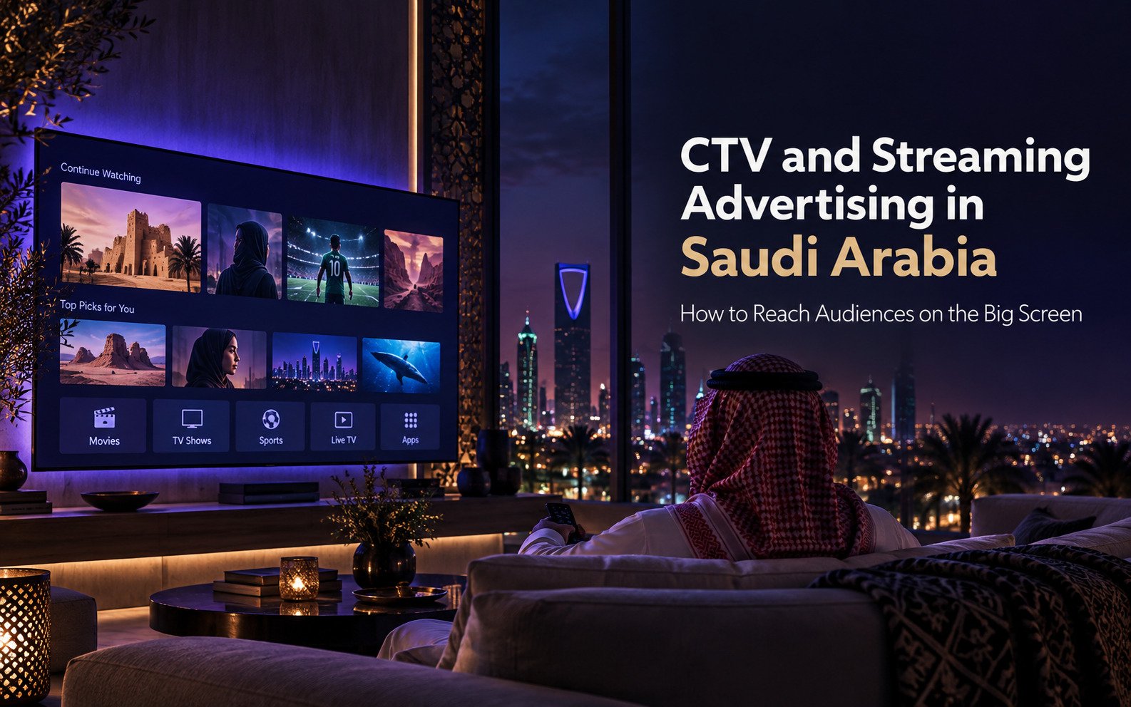 CTV and Streaming Advertising in Saudi Arabia: How to Reach Audiences on the Big Screen